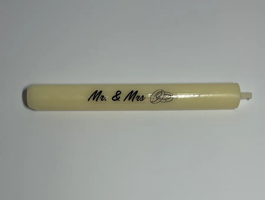 Stabkerze Hochzeit/Verlobung – Bild 3