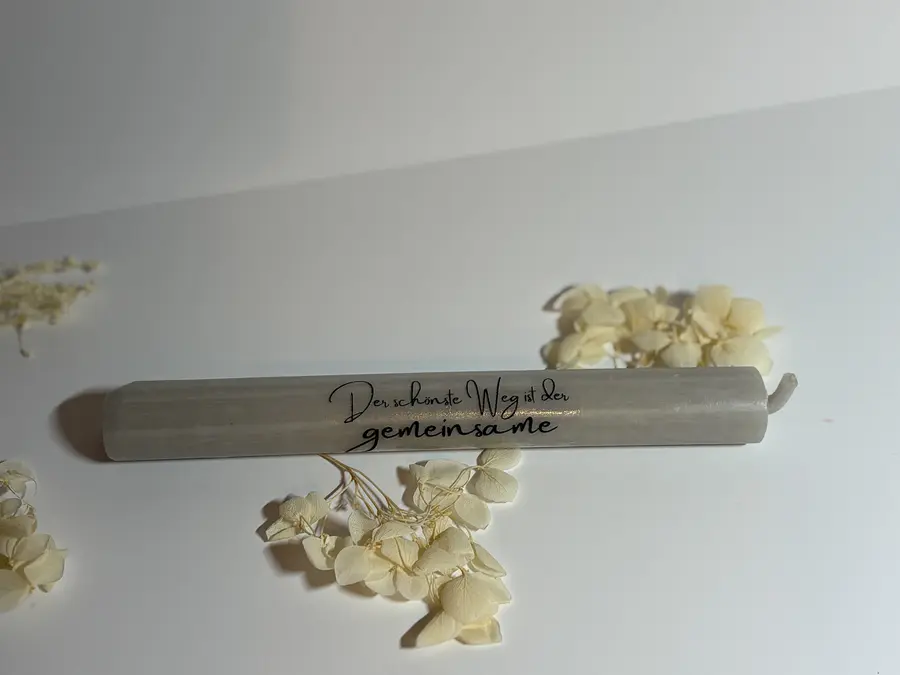Stabkerze Hochzeit/Verlobung – Bild 5